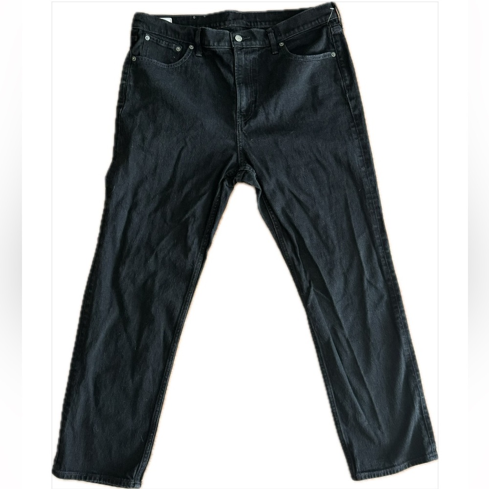 GAP 90s Straight High Rise Black Denim Jeans NWOT Size 18R